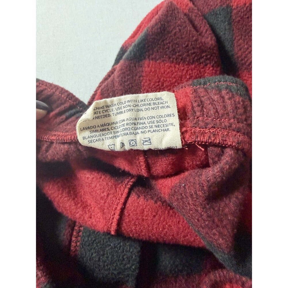 Lucky Brand Sleep Pant Men’s Red Black Flannel Elastic Waist Pockets Size L - Picture 4 of 7